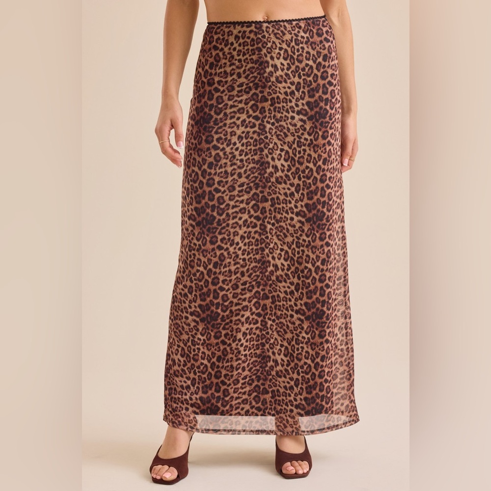 Altar'd State Animal Print Maxi Skirt